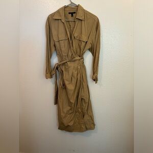 BANANA REPUBLIC MIDI WRAP DRESS